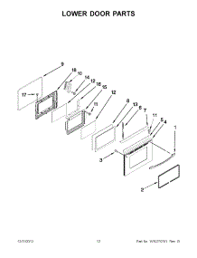06 - Lower Door Parts parts for Maytag Range MER6741BAS17 from AppliancePartsPros.com