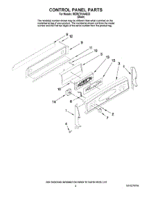 02 - Control Panel Parts parts for Maytag Range MER6751AAB23 from AppliancePartsPros.com