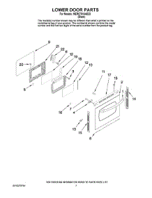 05 - Lower Door Parts parts for Maytag Range MER6751AAB23 from AppliancePartsPros.com