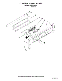 02 - Control Panel Parts parts for Maytag Range MER6751AAS24 from AppliancePartsPros.com