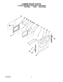 05 - Lower Door Parts parts for Maytag Range MER6775BAB17 from AppliancePartsPros.com