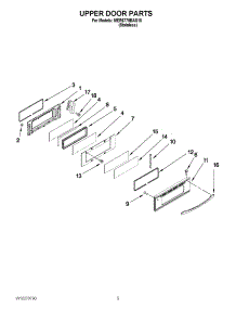 04 - Upper Door Parts parts for Maytag Range MER6775BAS18 from AppliancePartsPros.com