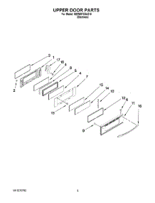 04 - Upper Door Parts parts for Maytag Range MER6875BAS18 from AppliancePartsPros.com