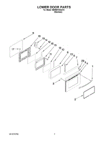 05 - Lower Door Parts parts for Maytag Range MER6875BAS18 from AppliancePartsPros.com