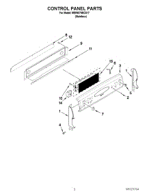 02 - Control Panel Parts parts for Maytag Range MER6875BCS17 from AppliancePartsPros.com