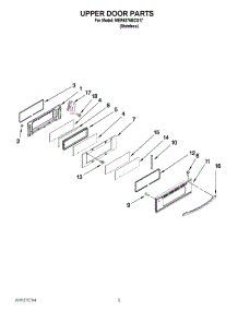 04 - Upper Door Parts parts for Maytag Range MER6875BCS17 from AppliancePartsPros.com