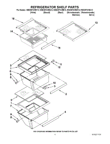 03 - Refrigerator Shelf Parts parts for Maytag Refrigerator MSD2574VEB10 from AppliancePartsPros.com
