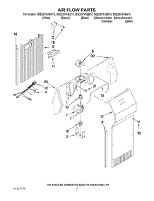 10 - Air Flow Parts parts for Maytag Refrigerator MSD2574VEA10 from AppliancePartsPros.com