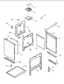 02 - Cabinet parts for Amana Range ARH6700E / P1142637N E from AppliancePartsPros.com