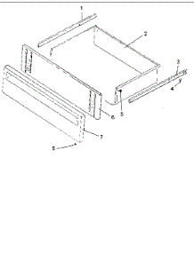 07 - Storage Door Assy parts for Amana Range ARH6700E / P1142637N E from AppliancePartsPros.com