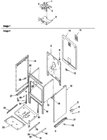 02 - Cabinet parts for Amana Range ARH6710E / P1143430N E from AppliancePartsPros.com