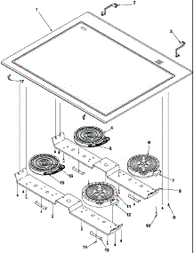 04 - Main Top parts for Amana Range ARHSC8750E / P1130657N E from AppliancePartsPros.com