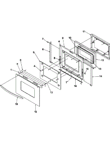 05 - Oven Door parts for Amana Range ARHSC8750E / P1130657N E from AppliancePartsPros.com