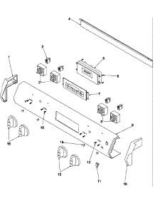 03 - Control Panel parts for Amana Range ARHSC8750WW / P1130651NWW from AppliancePartsPros.com