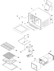 02 - Cavity parts for Amana Range ARO3100L / P1143358N L from AppliancePartsPros.com