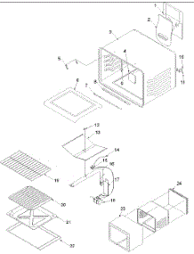 02 - Cavity parts for Amana Range ARO3400L / P1143335N L from AppliancePartsPros.com