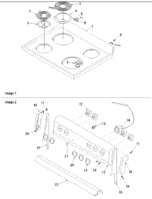 03 - Main Top And Backguard parts for Amana Range ARR3100L / P1143494N L from AppliancePartsPros.com
