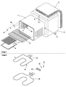 02 - Cavity parts for Amana Range ARR3100NW / P1143494N W from AppliancePartsPros.com