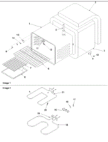 02 - Cavity parts for Amana Range ARR3100W / P1143681N W from AppliancePartsPros.com