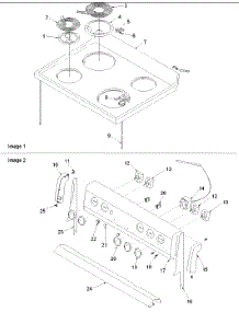 03 - Main Top And Backguard parts for Amana Range ARR3400L / P1143602N L from AppliancePartsPros.com