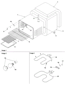 02 - Cavity parts for Amana Range ARR3601WW / P1143682NWW from AppliancePartsPros.com