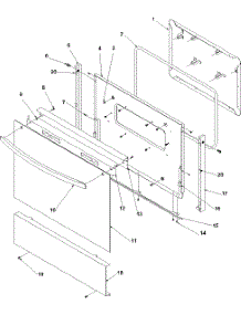 04 - Oven Door And Decorative Panel parts for Amana Range ARR6102W / P1143605N W from AppliancePartsPros.com