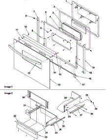 04 - Oven Door And Storage parts for Amana Range ARR6200W / P1143440N W from AppliancePartsPros.com