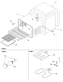 02 - Cavity parts for Amana Range ARR6202W / P1143684N W from AppliancePartsPros.com