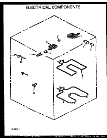 03 - Electrical Components parts for Amana Range ARR623L / P1130983N L from AppliancePartsPros.com