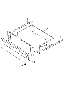 06 - Storage Drawer Assy parts for Amana Range ARR624L / P1142625N L from AppliancePartsPros.com