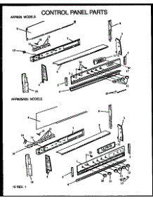 02 - Control Panel Parts parts for Amana Range ARR625W / P1130970N W from AppliancePartsPros.com
