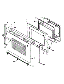 03 - Door Assy parts for Amana Range ARR630LL / P1143403NLL from AppliancePartsPros.com