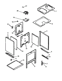 06 - Oven Assy parts for Amana Range ARR630W1 / P1143403N W from AppliancePartsPros.com