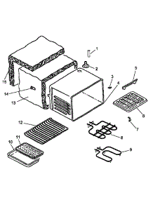 02 - Cavity Assy parts for Amana Range ARR630WW / P1142656NWW from AppliancePartsPros.com
