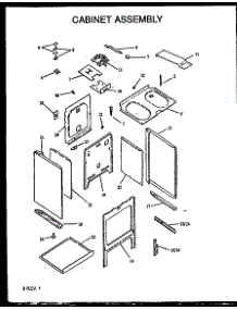 02 - Cabinet Assy parts for Amana Range ARR633E / P1157907S E from AppliancePartsPros.com