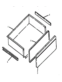 07 - Storage Drawer parts for Amana Range ARR633WW / P1157908S W from AppliancePartsPros.com