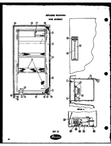 03 - Door Assy parts for Amana Refrigerator ARS15 from AppliancePartsPros.com