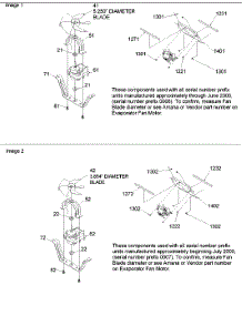 05 - Evaporator Fan Shroud & Motor Assemblies parts for Amana Refrigerator ARS2304AC / PARS2304AC0 from AppliancePartsPros.com