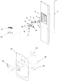 09 - Fz Door And Facade parts for Amana Refrigerator ARS2661BB / PARS2661BB0 from AppliancePartsPros.com