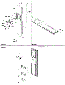 07 - Freezer Door parts for Amana Refrigerator ARS2664BS / PARS2664BS0 from AppliancePartsPros.com