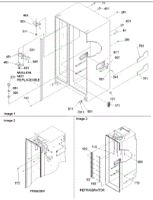 02 - Cabinet Parts parts for Amana Refrigerator ARS2667AB / PARS2667AB0 from AppliancePartsPros.com