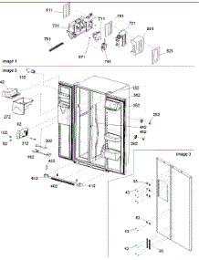 04 - Controls, Light Shield & Door Handles parts for Amana Refrigerator ARS266KBB / PARS266KBB0 from AppliancePartsPros.com