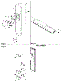 07 - Freezer Door parts for Amana Refrigerator ARS266KBB / PARS266KBB0 from AppliancePartsPros.com