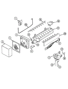 10 - Ice Maker parts for Amana Refrigerator ARS2760BW from AppliancePartsPros.com