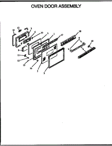 05 - Oven Door Assy parts for Amana Range ARS635 / P1130617N from AppliancePartsPros.com