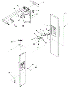 09 - Fz Door And Facade parts for Amana Refrigerator ARS9268BW / PARS9268BW0 from AppliancePartsPros.com
