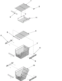10 - Fz Shelf parts for Amana Refrigerator ARSE665BC / PARSE665BC1 from AppliancePartsPros.com