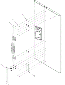 11 - Handles And Trim parts for Amana Refrigerator ARSE665BC / PARSE665BC1 from AppliancePartsPros.com