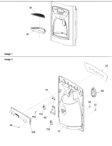 06 - Façade parts for Amana Refrigerator ARSE66MBB / PARSE66MBB0 from AppliancePartsPros.com