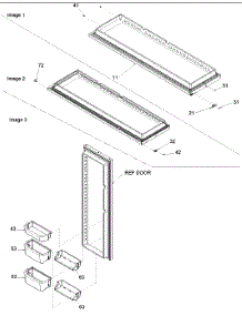 13 - Refrigerator Door parts for Amana Refrigerator ARSE66MBW / PARSE66MBW0 from AppliancePartsPros.com